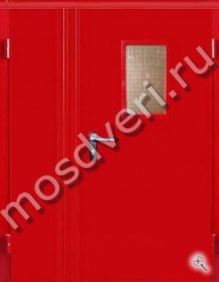 Техническая дверь со стеклом МТД-1020 - купить от производителя Мосдвери Техническая дверь со стеклом МТД-1020