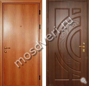 Входная одностворчатая дверь в квартиру с ламинатом и МДФ - купить от производителя Мосдвери Входная одностворчатая дверь в квартиру с ламинатом и МДФ