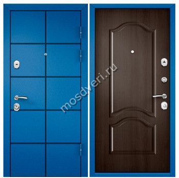 Синие входные двери в квартиру SVK-09 - купить от производителя Мосдвери Синие входные двери в квартиру SVK-09