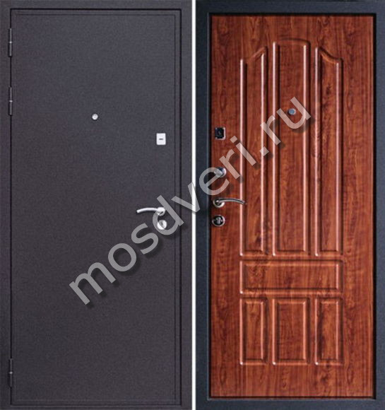 Металлическая дверь с терморазрывом с порошком и МДФ