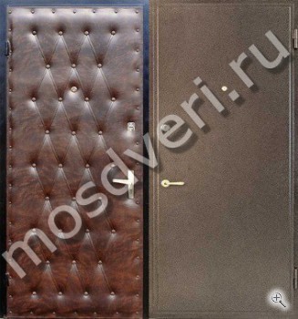 Металлическая дверь эконом класса с винилискожей и порошковым окрасом - купить от производителя Мосдвери Металлическая дверь эконом класса с винилискожей и порошковым окрасом